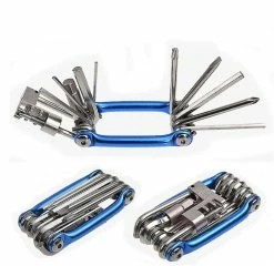 Unbranded 11-in-1 Multifunction Folding Bike Repair Tool, Bike Repair Tool, Compact, Lightweight Bike Repair