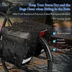 Minmin Rear Pannier Bag, Waterproof 28l Frame Bag Double Door Bike Pannier, Bike Rear Seat Pannier With Handle, Reflective Strip 8 Minmin Rear Pannier Bag, Waterproof 28l Frame Bag Double Door Bike Pannier, Bike Rear Seat Pannier With Handle, Reflective Strip -Bikes Shop 679132620 max