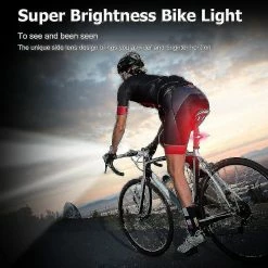 Unbranded Bike Light Set And Horn Solar Powered Usb Rechargeable Bicycle Headlight Taillight -Bikes Shop 688338149 max