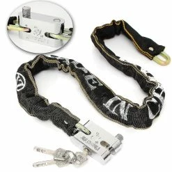 GAMMA Chain Lock Bike Bicycle Heavy Duty Security Padlock Motorcycle Motorbike + 3 Key