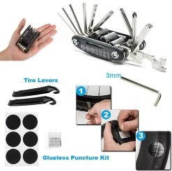 Bike Repair Tool Kit & Bike Chain Repair Tool Kit, Bike Tool Kit With Tire Pump, Bicycle Chain Breaker Splitter Cutter, Wear Indicator Checker - Jxlgv -Bikes Shop 708613590 max
