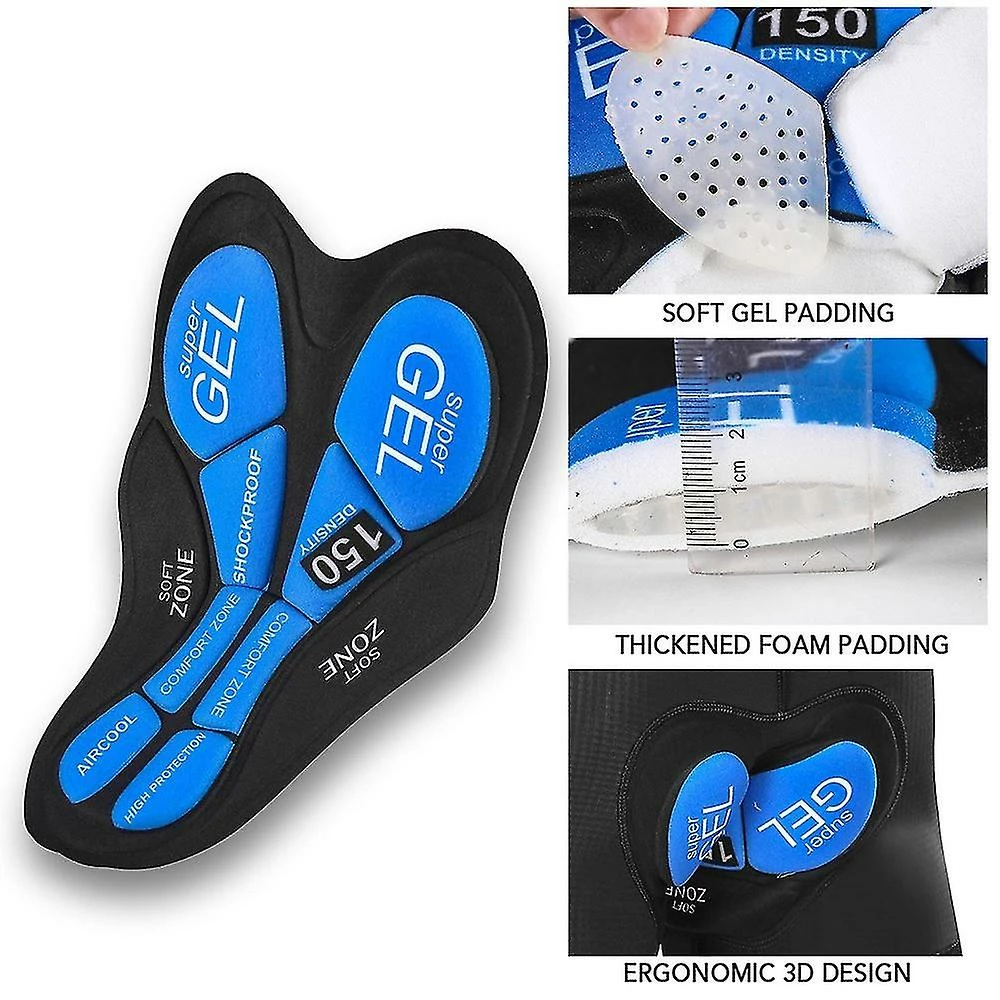 Unbranded Men Bike Padded Shorts With Anti-slip Leg Grips Cycling 3d Padded Underwear Bicycle Padding Riding Shorts - Grey/s 4 Unbranded Men Bike Padded Shorts With Anti-slip Leg Grips Cycling 3d Padded Underwear Bicycle Padding Riding Shorts - Grey/s - Image 4