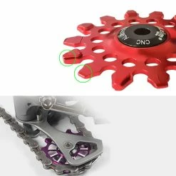 Unbranded Bike Rear Derailleur Pulley Aluminum Alloy Guide Wheel 12t Pulley Roller Wheel -Bikes Shop 731367494 max