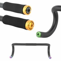Unbranded Bike Handlebar End Grips, Road Mountain Bike Bar End Anti-slip Mountain Cycling -Bikes Shop 731367655 max