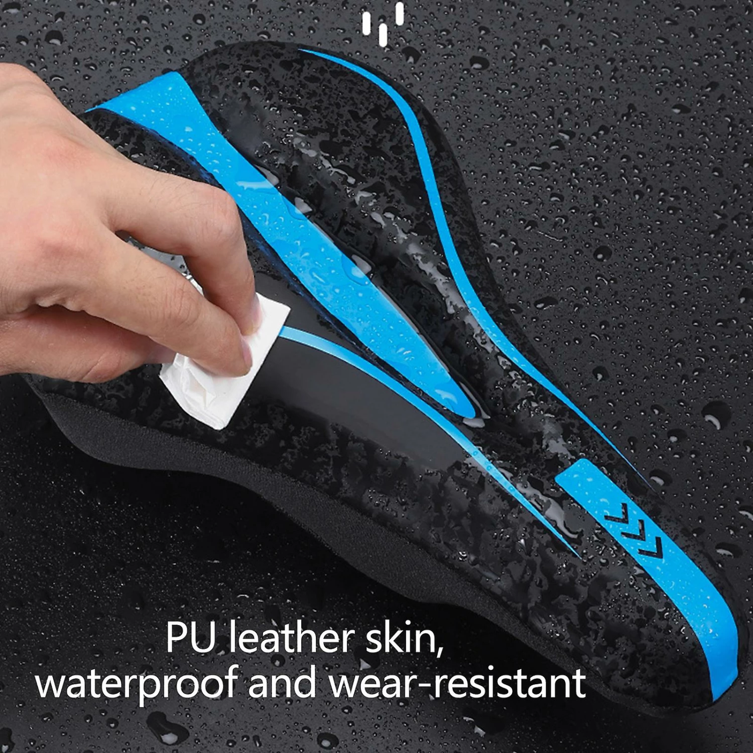 Unbranded Bike Saddle Cover, Silicone Padded Waterproof Bike For Seat Cover Improved Comfo 2 Unbranded Bike Saddle Cover, Silicone Padded Waterproof Bike For Seat Cover Improved Comfo - Image 2