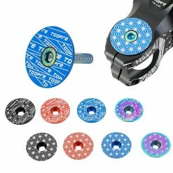 Unbranded Mountain Bike Cap Cover And Screws 1 1/8 Inch Bicycle Headset Top Cap & Bolt -Bikes Shop 731368473 max