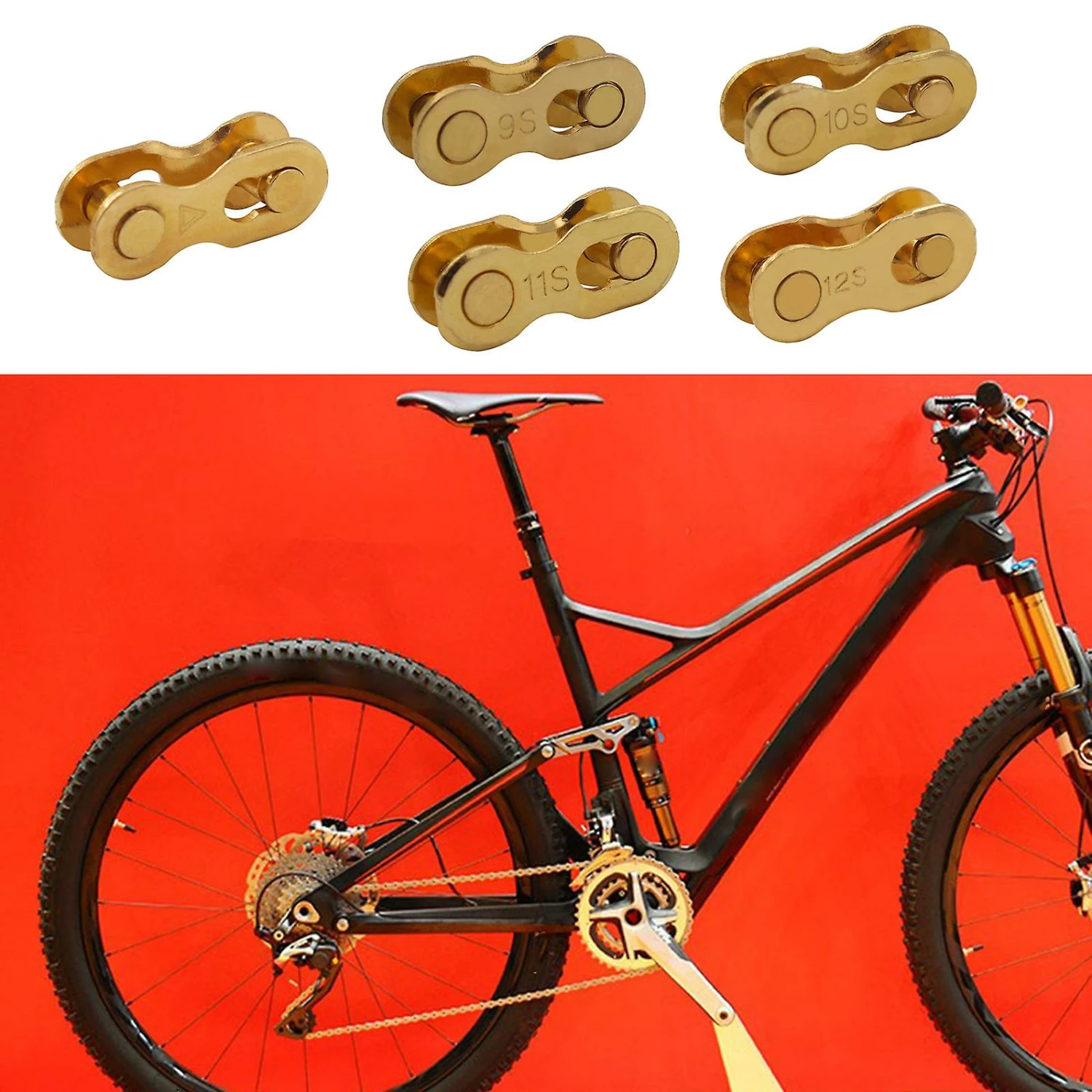 Unbranded 5 Pair Bicycle Missing Chain Link 6-7-8/9/10/11/12 Speed Chain Bike Chain Link 2 Unbranded 5 Pair Bicycle Missing Chain Link 6-7-8/9/10/11/12 Speed Chain Bike Chain Link - Image 2