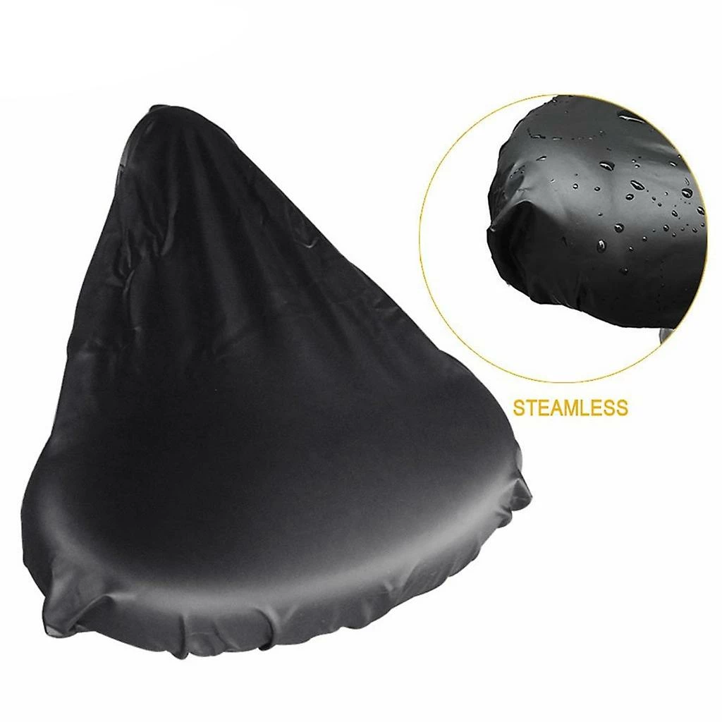 Unbranded Waterproof Bike Saddle-cover Black Bicycle Seat Rain Cover Bike Seat Cover 4 Unbranded Waterproof Bike Saddle-cover Black Bicycle Seat Rain Cover Bike Seat Cover - Image 4