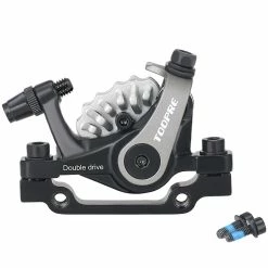 Unbranded Aluminum Electric Bike Bilateral Piston Drive Brake Caliper For Mountain Bikes