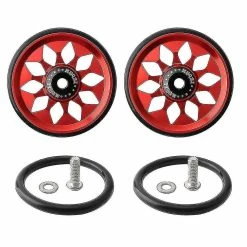 Unbranded 1 Set Aluminium Alloy Easy Wheel Folding Bike Easy Wheel Compatible For Brompton
