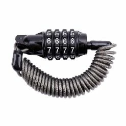 Luluzhu Bike Lock Cable, Portable Mini Bicycle Lock Security 4 Digit Resettable Combination Coiling Cable Lock For Baby Strollers, Suitcases And Laptop B