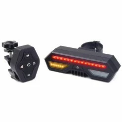 Unbranded Cycling Led Signal Light Bike Turn Tail Light With Remote Controlwireless Brake Warning Light