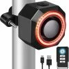 Szkxv Smart Bike Tail Light Alarm Usb Rechargeable Anti-theft Bicycle Alarm With Remote For Mountain Bike Electric Scooter