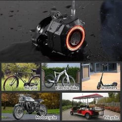 Szkxv Smart Bike Tail Light Alarm Usb Rechargeable Anti-theft Bicycle Alarm With Remote For Mountain Bike Electric Scooter -Bikes Shop 745421831 max