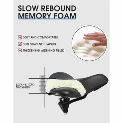 Unbranded Oversized Comfort Bike Comfortable Replacement Bike Saddle Soft Bike Saddle Waterproof For Women M 9 Unbranded Oversized Comfort Bike Comfortable Replacement Bike Saddle Soft Bike Saddle Waterproof For Women M -Bikes Shop 749370320 max