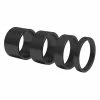 Unbranded 4pcs/set 5/10/15/20mm Aluminum Alloy Headset Stem 28.6mm Fork Washer Cap For Road Bike Cycling,blac