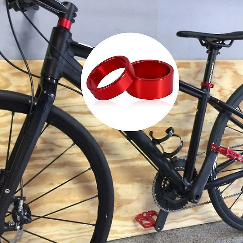 Unbranded 4pcs/set 5/10/15/20mm Aluminum Alloy Headset Stem 28.6mm Fork Washer Cap For Road Bike Cycling,blac 2 Unbranded 4pcs/set 5/10/15/20mm Aluminum Alloy Headset Stem 28.6mm Fork Washer Cap For Road Bike Cycling,blac - Image 2