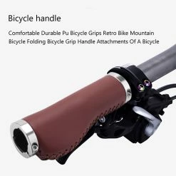 Unbranded Comfortable Durable Pu Bicycle Grips Retro Bike Mountain Bicycle Folding Bicycle Grip Handle Attach 9 Unbranded Comfortable Durable Pu Bicycle Grips Retro Bike Mountain Bicycle Folding Bicycle Grip Handle Attach -Bikes Shop 751341720 max