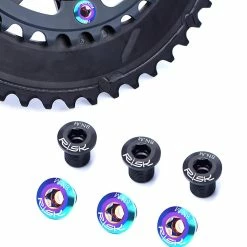 Unbranded For Titanium Bicycle Spline Axis Fixing Screws Mtb Road Bike Crankset Crank Arm