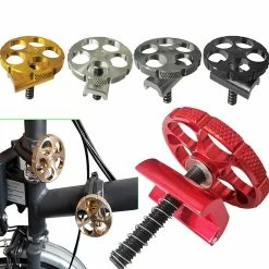 Unbranded Bike Hinge Clamp Plate,hinge Levers,black Gold Red Silver For Titanium -Bikes Shop 756053071 max