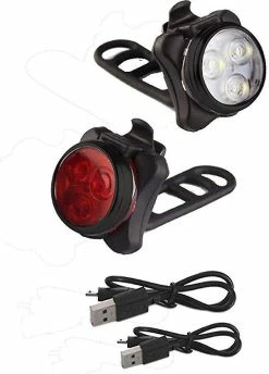 Luluzhu Bike Light Set, Usb Rechargeable Bike Light, Bike Light Bike Light