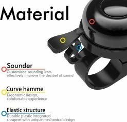 Pxcl Set Of 2 Bicycle Bells - For Road Bike, Sports Bike, Children's Bike, Touring Bike, Bmx, Mountain Bike - 2.25 Cm In Diameter -Bikes Shop 756817182 max