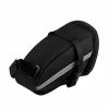 Unbranded Bike Saddle Bag Saddle Seat Bags Bike Tail Bag Cycling Accesories (black)