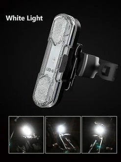 Nicego Led Usb Rechargeable Bike Bicycle Cycling Tail Rear Light Safety Warning Bicycle Lights Bicycle Accessories