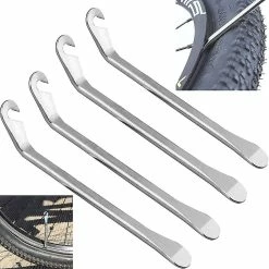 Nw 1776 4pcs Metal Lever Tire Lever Shovel Tire Lever Bike Tire Tools Hooks Tire Bikes Metal Removal Tool Levers Puncture Repair Replacement