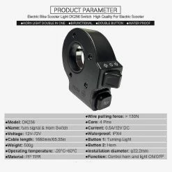 Nw 1776 Compatible Withe-bike 2 In 1 Horn Turn Signal Switch Button Electric Bicycle Parts -Bikes Shop 768971010 max