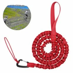 Nw 1776 Kids Bicycle Tow Rope Elastic Bicycle Tow Strap Bike Towing Rope-red-(niubi)