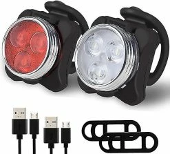 Nw 1776 Bike Light ,super Bright Usb Rechargeable Bicycle Lights, Waterproof Mountain Road Bike Lights