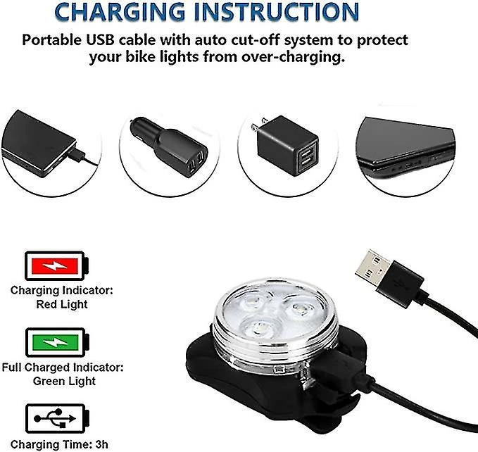 Nw 1776 Bike Light ,super Bright Usb Rechargeable Bicycle Lights, Waterproof Mountain Road Bike Lights 2 Nw 1776 Bike Light ,super Bright Usb Rechargeable Bicycle Lights, Waterproof Mountain Road Bike Lights - Image 2