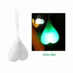 Nw 1776 Shxx Bike Light Heart Shape Cycling Led Light Heart Ball Egg Safe Lamp Waterproof Silicone Bicycle Rear Lights Night Warning Light(green) Xq-zxc24