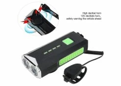 Unbranded Bike Horn , Bike Ycle Flash Horn Warning Usb Recharable For Cycling() -Bikes Shop 772146278 max