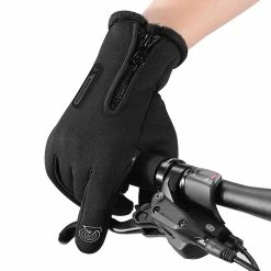 Unbranded Men Women Winter Warm Thermal Fleece Bike Cycling Gloves For Touch Screen Waterproof Windproof Bicycle Full Finger Mitte -Bikes Shop 776473907 max