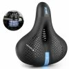 Unbranded Men Women Bicycle Saddle Reflective Strip Widen Mtb Road Bike For Seat Cushion P