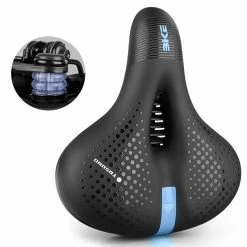 Unbranded Men Women Bicycle Saddle Reflective Strip Widen Mtb Road Bike For Seat Cushion P