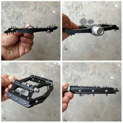 Unbranded 1 Pair Road Mountain Bike Non-slip Aluminum Alloy 3 Sealed Bearings Flat Pedals -Bikes Shop 776474629 max