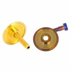 Unbranded Lightweight For Titanium Alloy Bicycle Headset Cap + M6*30mm Bike Headset Stem Bolt Screw -Bikes Shop 776474984 max