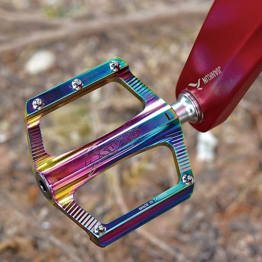 Unbranded Colorful Aluminum Anti-skids Mtb Mountain Road Bike Platform Bicycle Pedal 4 Unbranded Colorful Aluminum Anti-skids Mtb Mountain Road Bike Platform Bicycle Pedal - Image 4