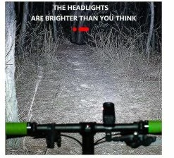 Unbranded Bike Light, Usb Rechargeable Bicycle Headlight 2000 Lumen Super Bright Bike -Bikes Shop 777095554 max