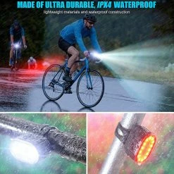 Unbranded Led Bike Light Headlight Taillight Caution Bicycle Usb Rechargeable,front Light And Led Back Taillight -Bikes Shop 783610847 max