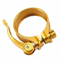 Unbranded 40mm Bike Seatpost Clamp Saddle Tube Quick Release Folding Bicycle For Bike Accessories, Gold -Bikes Shop 785201016 max