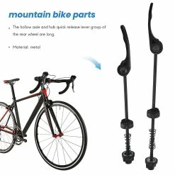 Unbranded Bike Axle Quick Release Front Rear Bicycle Axle Wheel Hub Fit For Road Bike, Mountain Bike, , Bmx ( -Bikes Shop 785492341 max