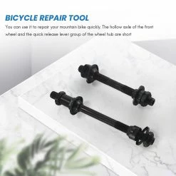 Unbranded Bike Axle Quick Release Front Rear Bicycle Axle Wheel Hub Fit For Road Bike, Mountain Bike, , Bmx ( -Bikes Shop 785492373 max