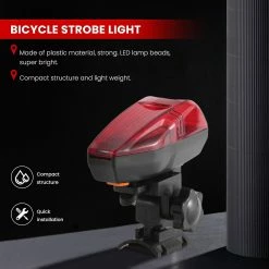 Unbranded Bike Bicycle Light Led Taillight Rear Tail Aaa Battery Style Waterproof Safety Warning Light Cyclin -Bikes Shop 785492807 max