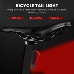 Unbranded Bike Bicycle Light Led Taillight Rear Tail Aaa Battery Style Waterproof Safety Warning Light Cyclin -Bikes Shop 785492820 max