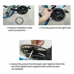 Unbranded Bike Crankset Cap Protect 5 Holes Bike Chain Wheel Cover Guard Plastic For 48t Chain Wheel -Bikes Shop 785493419 max