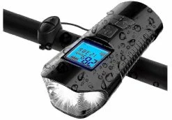 Unbranded Bike Set Usb Recharable Ycle Back Ycle Oter Meter 4 Modes()